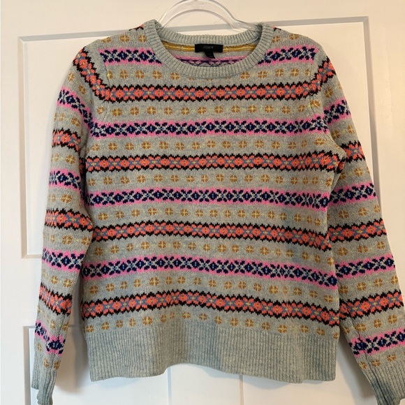 Jcrew classic crew neck. Beautiful fun colors. Sz m - Picture 1 of 4